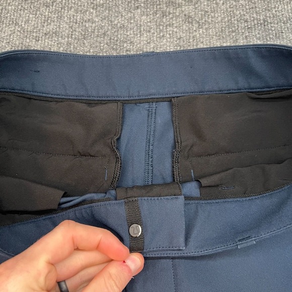 Lululemon Mens 34x27 True Navy ABC Slim-Fit Trouser Pant Warpstreme LM5AQYS - Picture 5 of 13